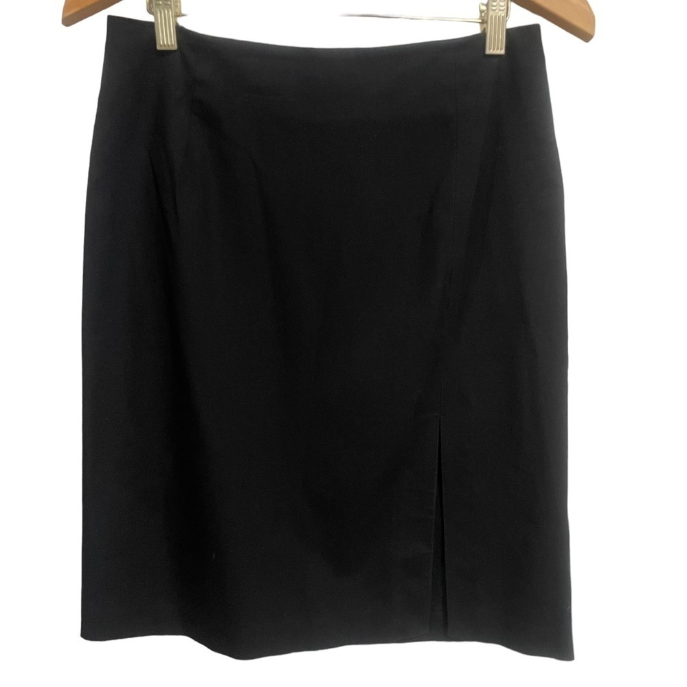 THEORY Mini Knee Length Black Work Skirt Size 10